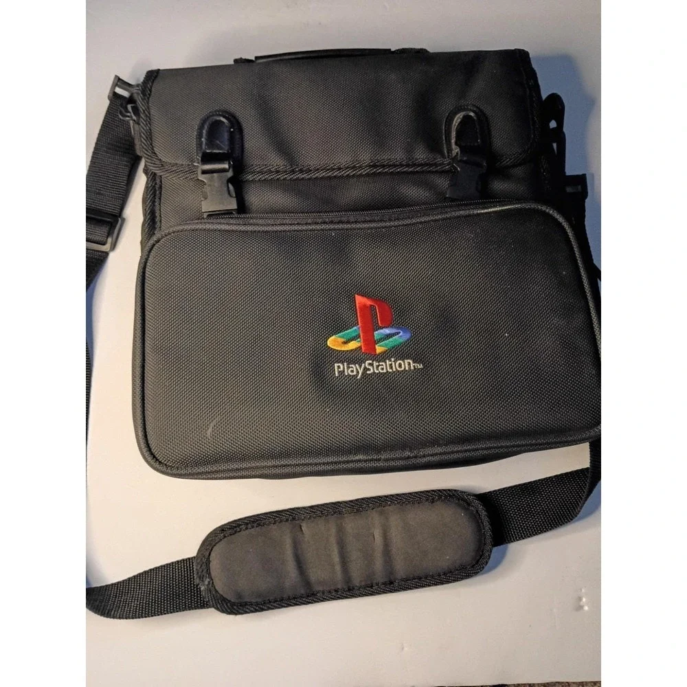 Vintage Sony Playstation 1 PS1 OEM Official Carrying Travel Bag Case w/ Strap